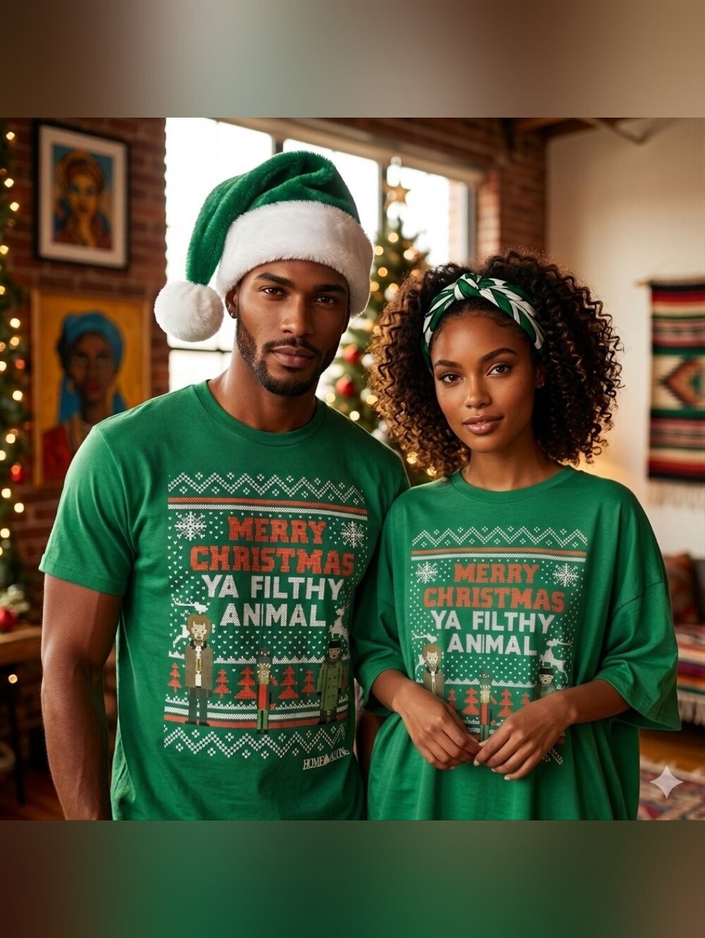 NEW Merry Christmas Home Alone Ya Filthy Animal Tee Unisex